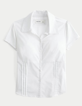 Camisa Hollister Manga Corta Para Mujer