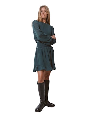 Vestido Corto Casual Brownie Para Mujer