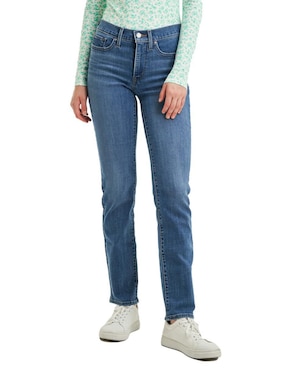 Jeans Straight Levi's 314 Corte Media Cintura Para Mujer