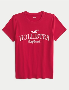 Playera Manga Corta Hollister Cuello Redondo Para Mujer