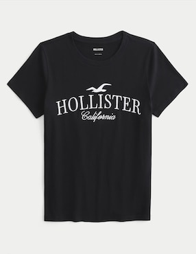 Playera Manga Corta Hollister Cuello Redondo Para Mujer