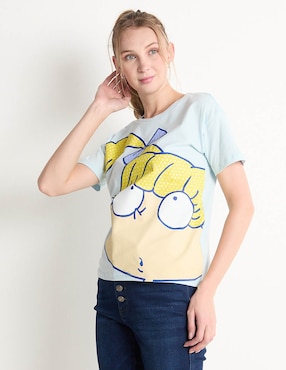 Playera Manga Corta Rugrats Cuello Redondo Para Mujer