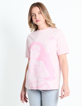 Playera Manga Corta Moana Disney Cuello Redondo Para Mujer