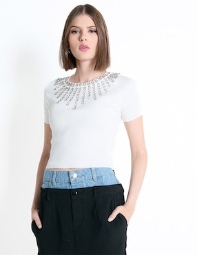 Blusa Biography Manga Corta Para Mujer