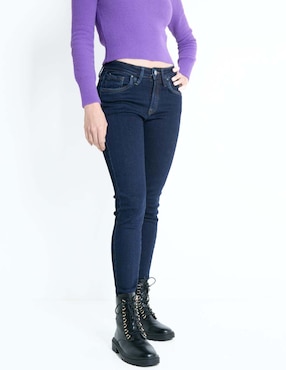 Jeans Skinny Biography Corte Cintura Para Mujer