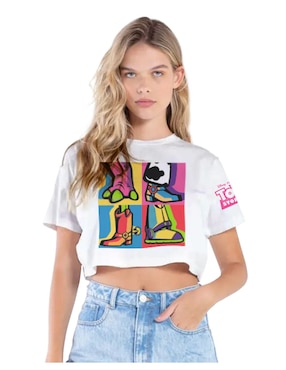 Playera Manga Corta Toy Story Cuello Redondo Para Mujer