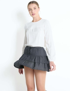 Blusa Brownie manga larga para mujer