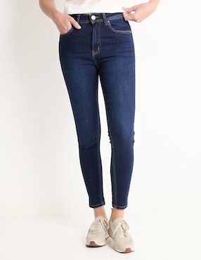 Jeans Skinny Biography Corte Cintura Para Mujer