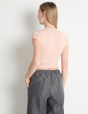 Playera manga corta Sexy Jeans cuello redondo para mujer
