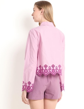 Blusa camisera That's It manga larga para mujer
