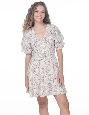 Vestido Corto Casual Sarah Bustani Para Mujer