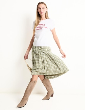Playera manga corta That's It cuello redondo para mujer