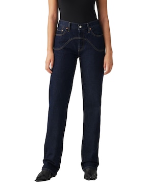 Jeans Straight Levi's Deep Breath Corte Cintura Alta Para Mujer