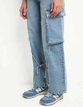 Jeans cargo amplio That's It para mujer
