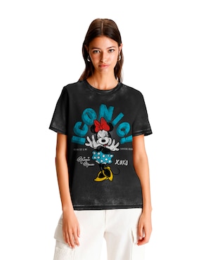 Playera Manga Corta Disney Cuello Redondo Para Mujer