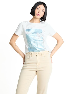 Playera Manga Corta Biography Cuello Redondo Para Mujer