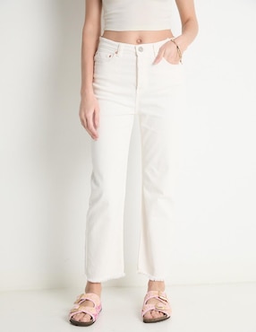 Jeans Relaxed Straight Sexy Jeans Corte Cintura Para Mujer