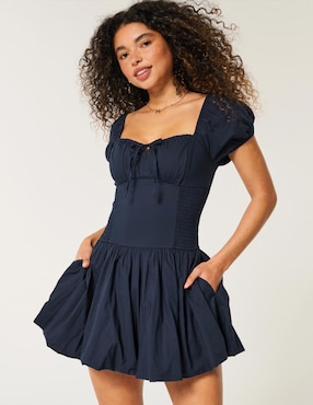 Vestido Corto Casual Hollister Para Mujer