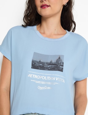 Playera manga corta Only cuello redondo para mujer