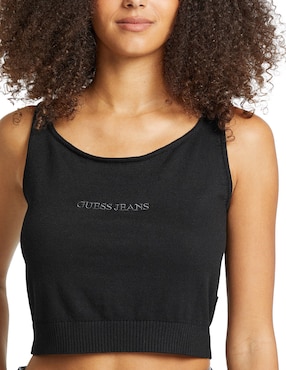 Top Guess Jeans cuello redondo