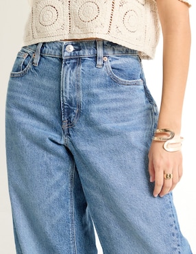 Jeans wide leg American Eagle corte cintura para mujer
