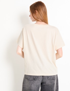 Playera manga corta Tee Bar Majin Buu cuello redondo para mujer