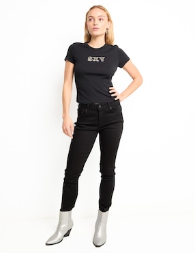 Playera manga corta Sexy Jeans cuello redondo para mujer