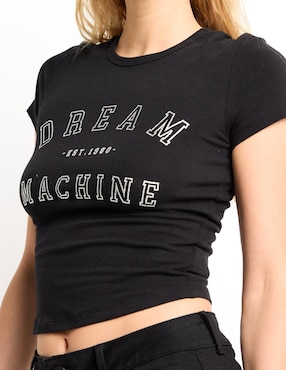 Playera manga corta Sexy Jeans cuello redondo para mujer