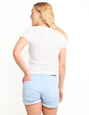 Playera manga corta Sexy Jeans cuello redondo para mujer
