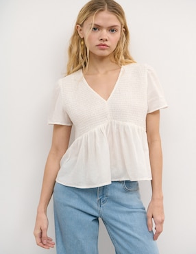 Blusa Brownie manga corta para mujer