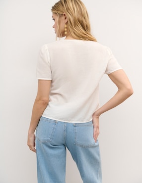 Blusa Brownie manga corta para mujer