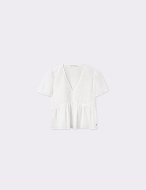Blusa Brownie manga corta para mujer