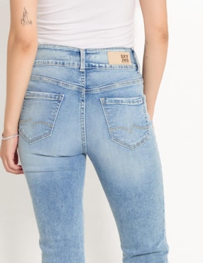 Jeans flare Sexy Jeans corte cintura alta para mujer