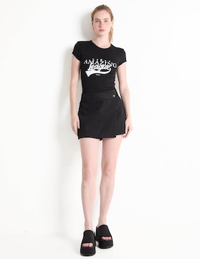Playera manga corta Sexy Jeans cuello redondo para mujer