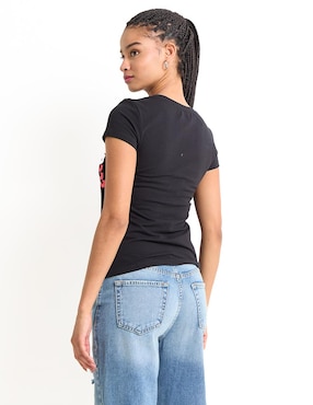 Playera manga corta Sexy Jeans cuello redondo para mujer
