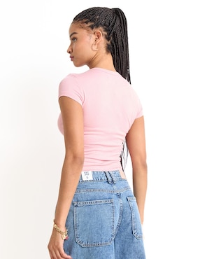 Playera manga corta Sexy Jeans cuello redondo para mujer