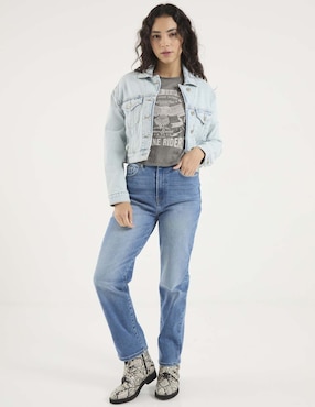 Playera manga corta Sexy Jeans cuello redondo para mujer