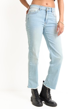 Jeans straight Sexy Jeans corte cintura para mujer