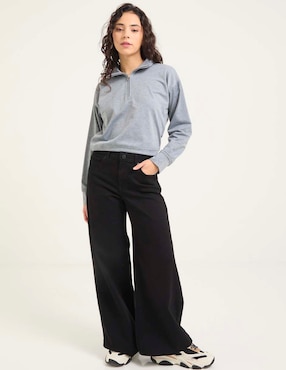 Jeans relaxed campana Sexy Jeans SXYJM039 corte cintura alta para mujer