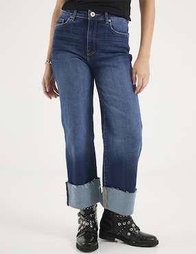 Jeans straight Sexy Jeans SXYJM029 corte cintura alta para mujer