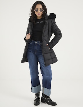 Jeans straight Sexy Jeans SXYJM029 corte cintura alta para mujer