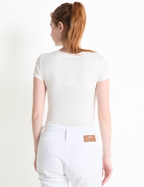 Playera manga corta Sexy Jeans cuello redondo para mujer