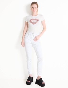 Playera manga corta Sexy Jeans cuello redondo para mujer