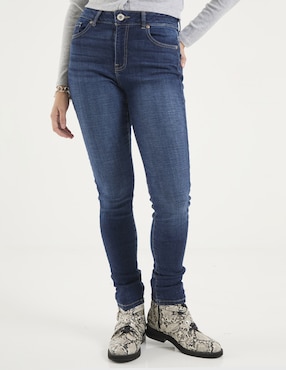 Jeans skinny Sexy Jeans SXYJM033 corte cintura para mujer