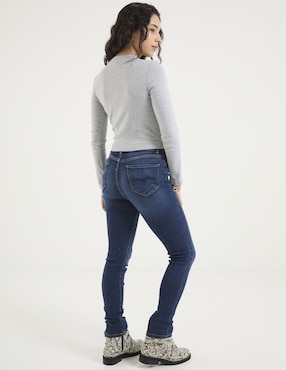 Jeans skinny Sexy Jeans SXYJM033 corte cintura para mujer