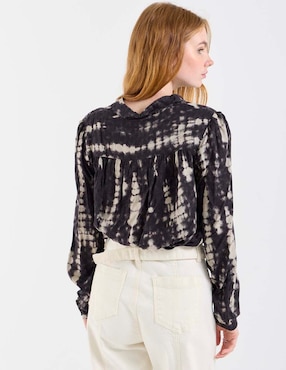 Blusa camisera That's It manga larga para mujer