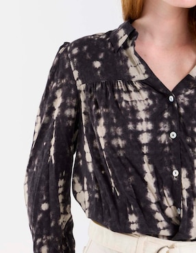 Blusa camisera That's It manga larga para mujer