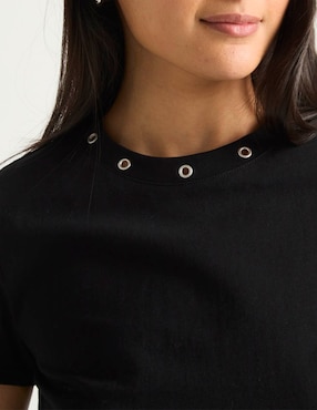 Playera manga corta That's It cuello redondo para mujer