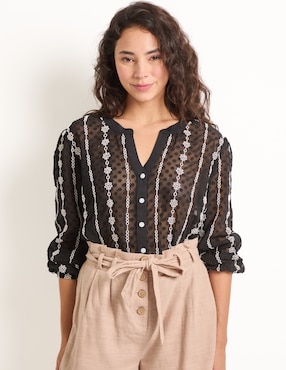 Blusa That's It manga larga para mujer