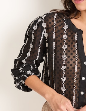 Blusa That's It manga larga para mujer